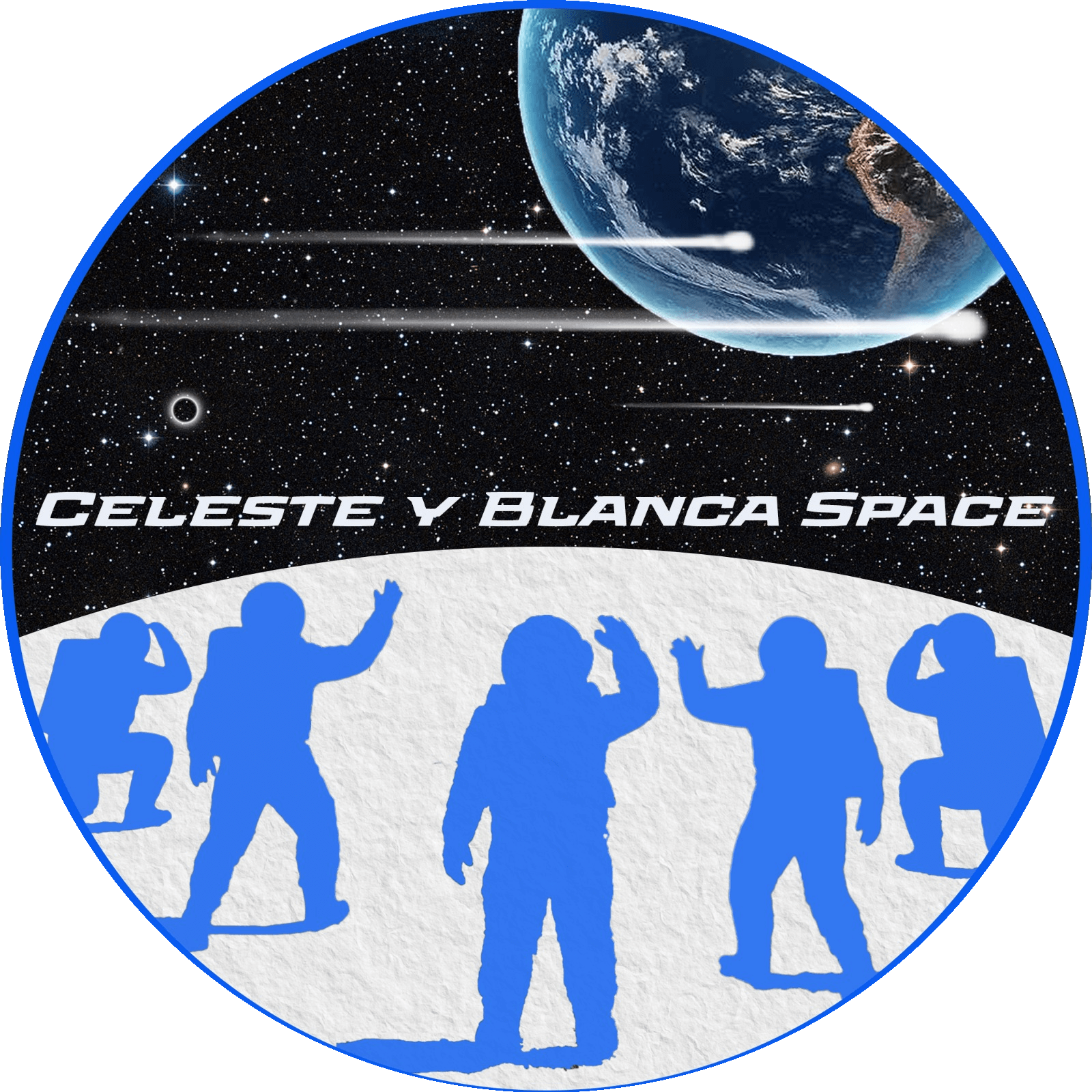 Celeste y Blanca Space Logo